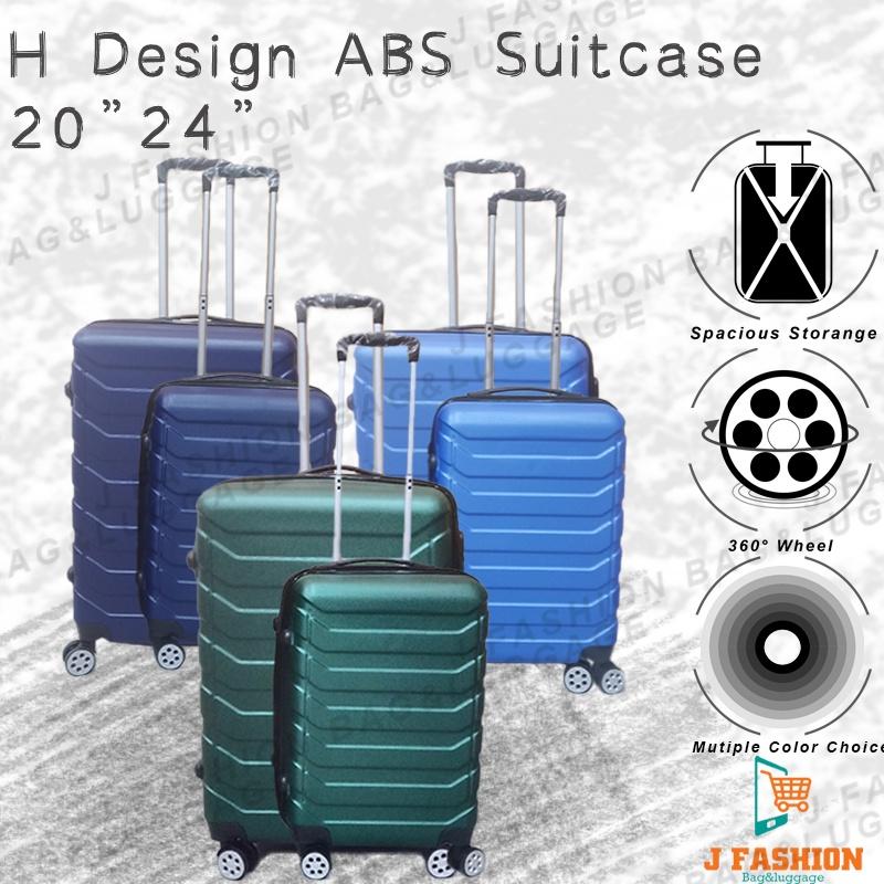 H DESIGN ABS Travel luggage bag 20inch 24inch ABS material beg bagasi