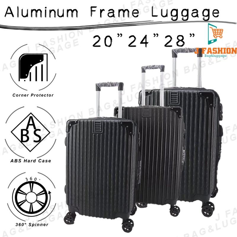 Retro Luggage Aluminium Corner Design  3in/2in1/20\"24\"28\" ABS Luggage Design F Ready Stock